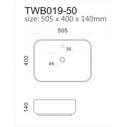 Умивалник за баня TWB019A