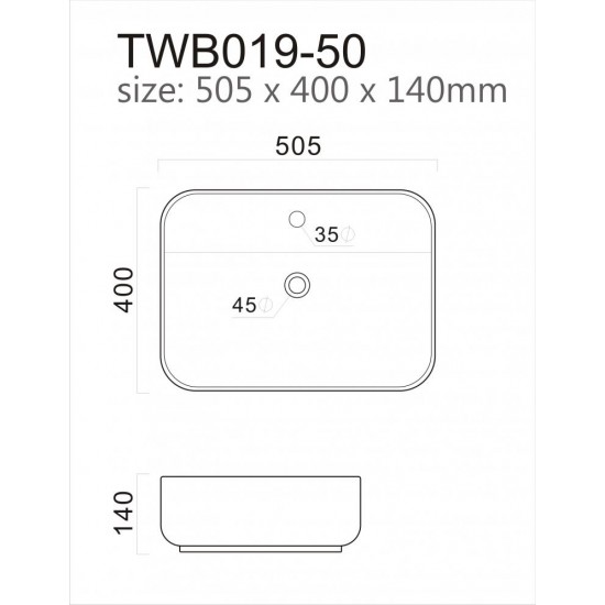 Умивалник за баня TWB019A