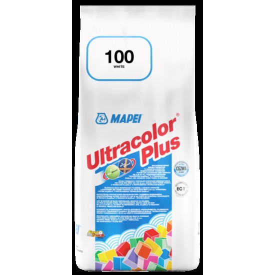 Фугираща смес Mapei Ultracolor Plus цвят 100 Бял 2кг