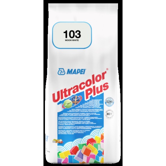 Фугираща смес Mapei Ultracolor Plus цвят 103 Бяла луна 2кг Фугираща смес Mapei Ultracolor Plus цвят 103 Бяла луна 2кг