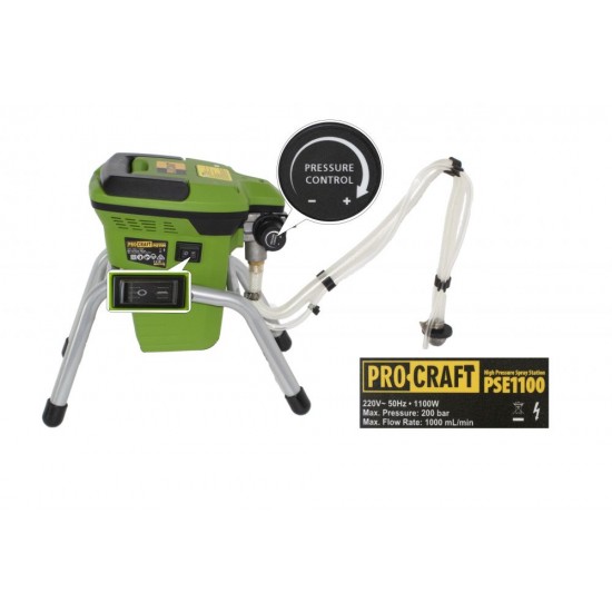 Машина за безвъздушно боядисване PSE1100 PROCRAFT 