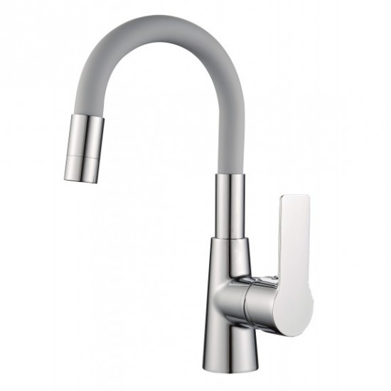 Стоящ смесител за умивалник Alisado ICF 124211 7113Grey , месинг + цинк гъвкав сив Стоящ смесител за умивалник Alisado ICF 124211 7113Grey , месинг + цинк гъвкав сив