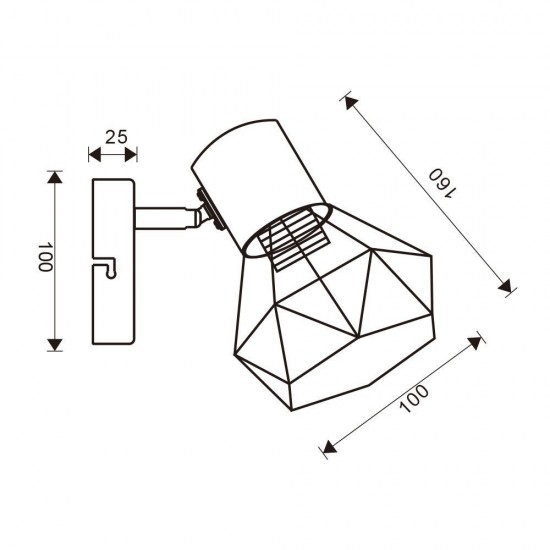 Аплик ANEKE SP773 1xE14 хром VIV005026
