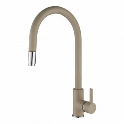 Смесител за кухня  стоящ ICF 263006 SAND с изтеглящ се душ беж