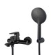  Смесител за вана/душ едноръкохватков Cascada Life Black 3445532