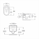 Стенна тоалетна чиния ICC 3755W BIDET