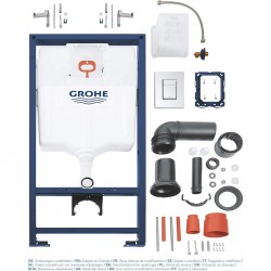 Структура за вграждане на тоалетна 3в1 Grohe 38772001 Rapid SL Структура за вграждане на тоалетна 3в1 Grohe 38772001 Rapid SL