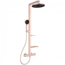 Душ система с термостатен стенен смесител за душ CERATHERM ALU Silk BD583RO розе