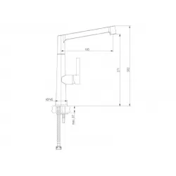Смесител за кухня стоящ ICF 7164045 хром