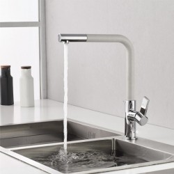 Смесител за кухня ICF 718650 WHITE, месингов, бял / хром Смесител за кухня ICF 718650 WHITE, месингов, бял / хром