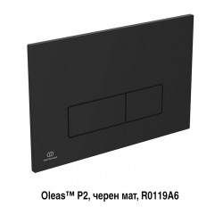 Двоен пневматичен бутон за структура за вграждане R0119A6 OLEAS™ P2 черен