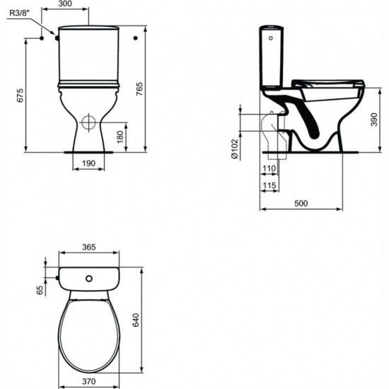 Моноблок Ulysse S WC - W836001 Моноблок Ulysse S WC - W836001
